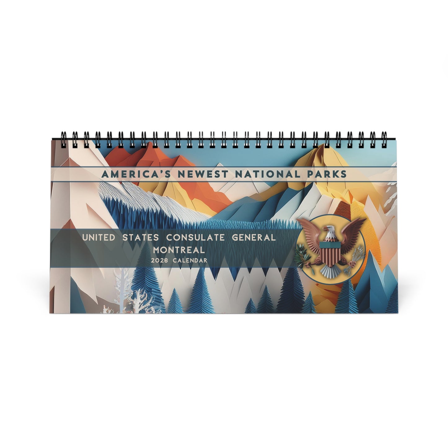Inspired by Nature | USA's Newest National Parks 2026 Desk Calendar: Montreal