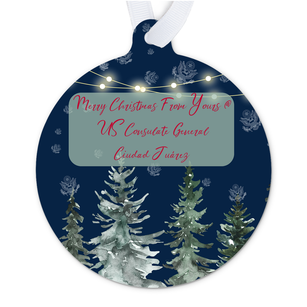 Merry Christmas Keepsake Ornament: Ciudad Juarez