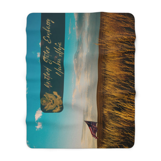 American Prairie Sherpa Fleece Blanket: Nuku' Alofa