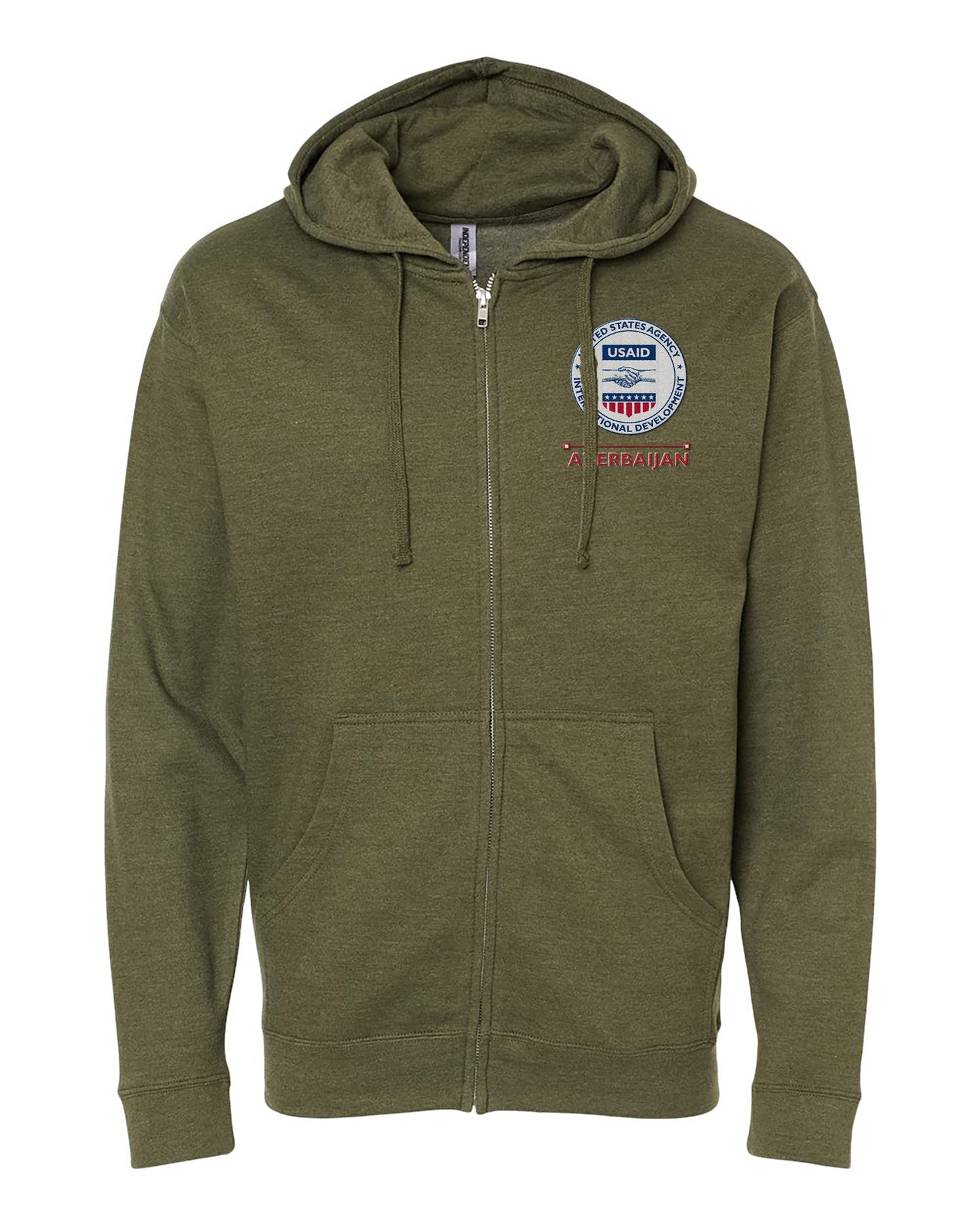 USAID Embroidered Hoodie: Azerbaijan