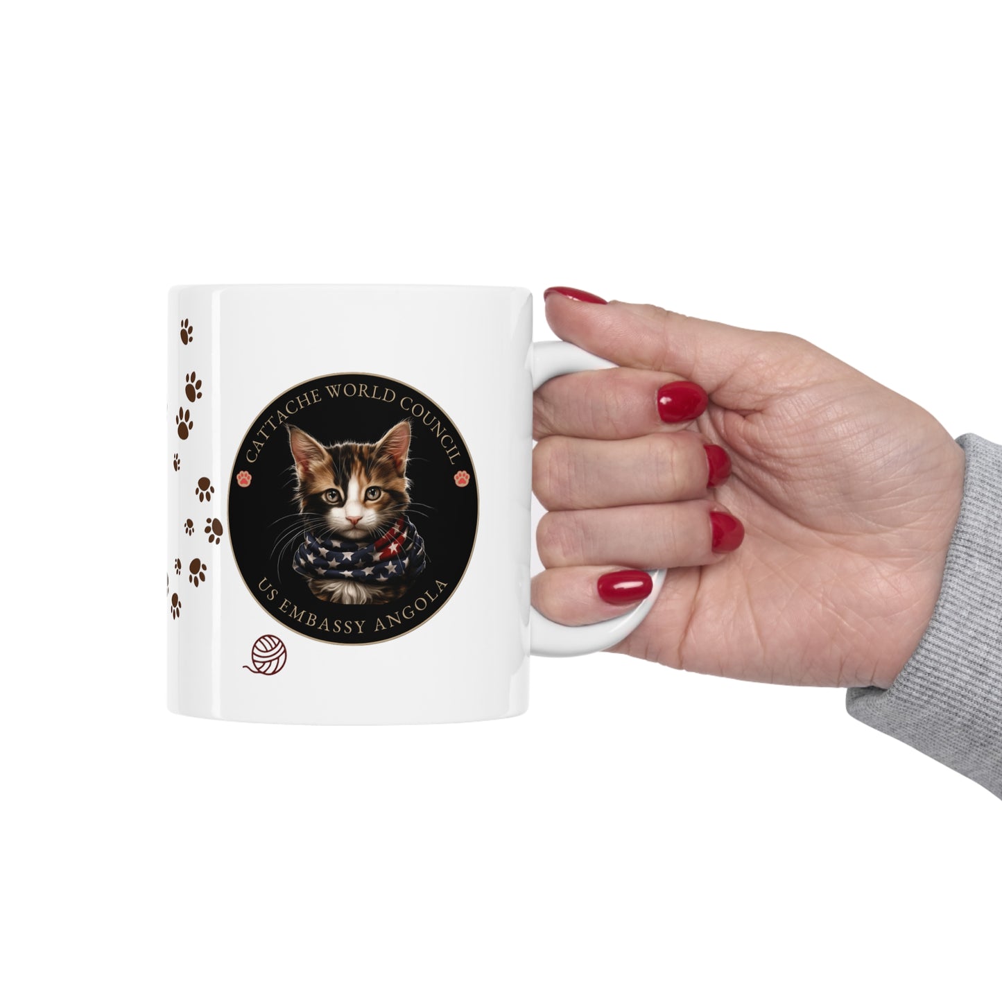 Cattache Mug, Calico: Angola