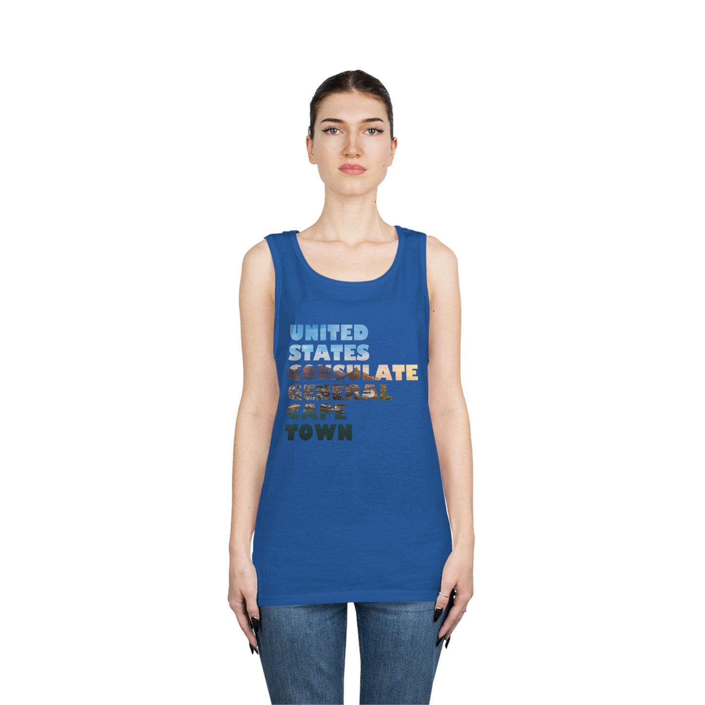 Read the Lines Tank Top: Cape Town