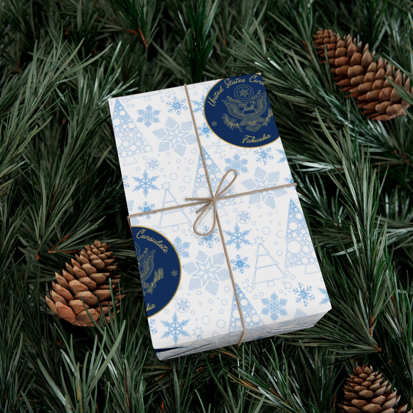 Holiday Gift Wrapping Paper: Fukuoka