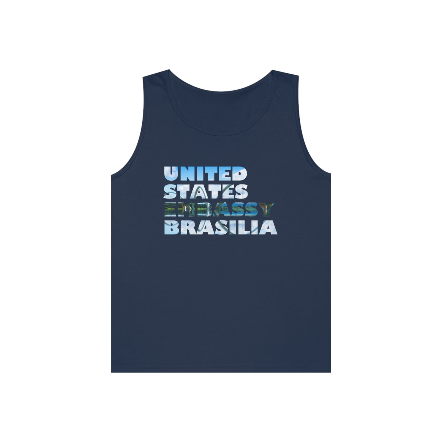 Read the Lines Tank Top: Brasilia