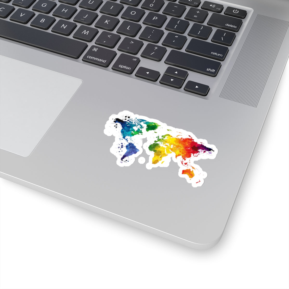 Kiss-Cut, Rainbow Planet Heart Sticker: Global