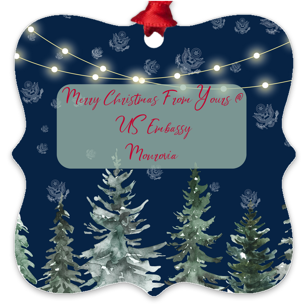 Merry Christmas Keepsake Ornament: Monrovia