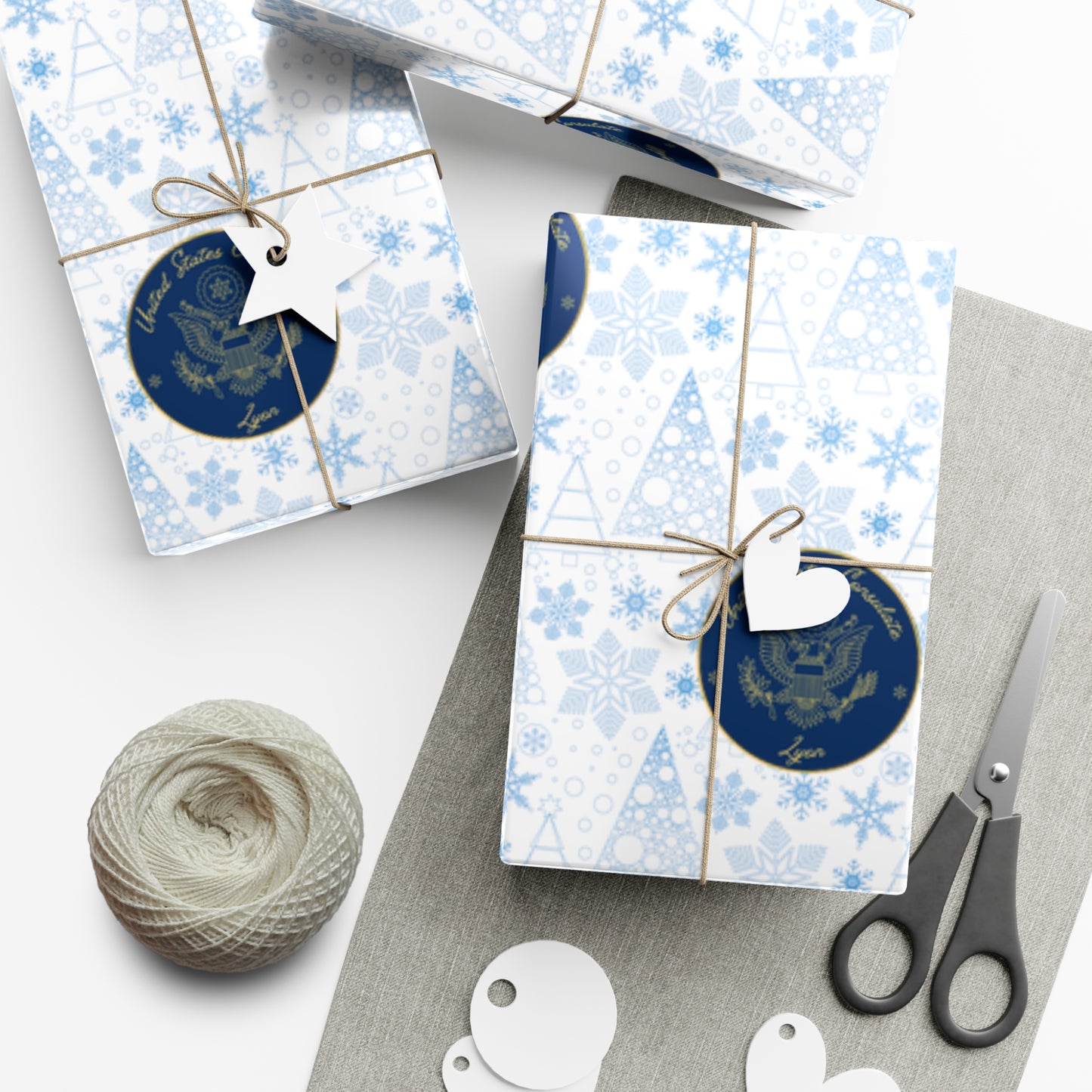 Holiday Gift Wrapping Paper: Lyon