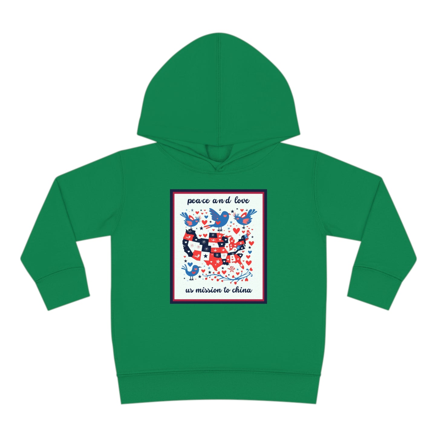Toddler Peace and Love Fleece Hoodie: China