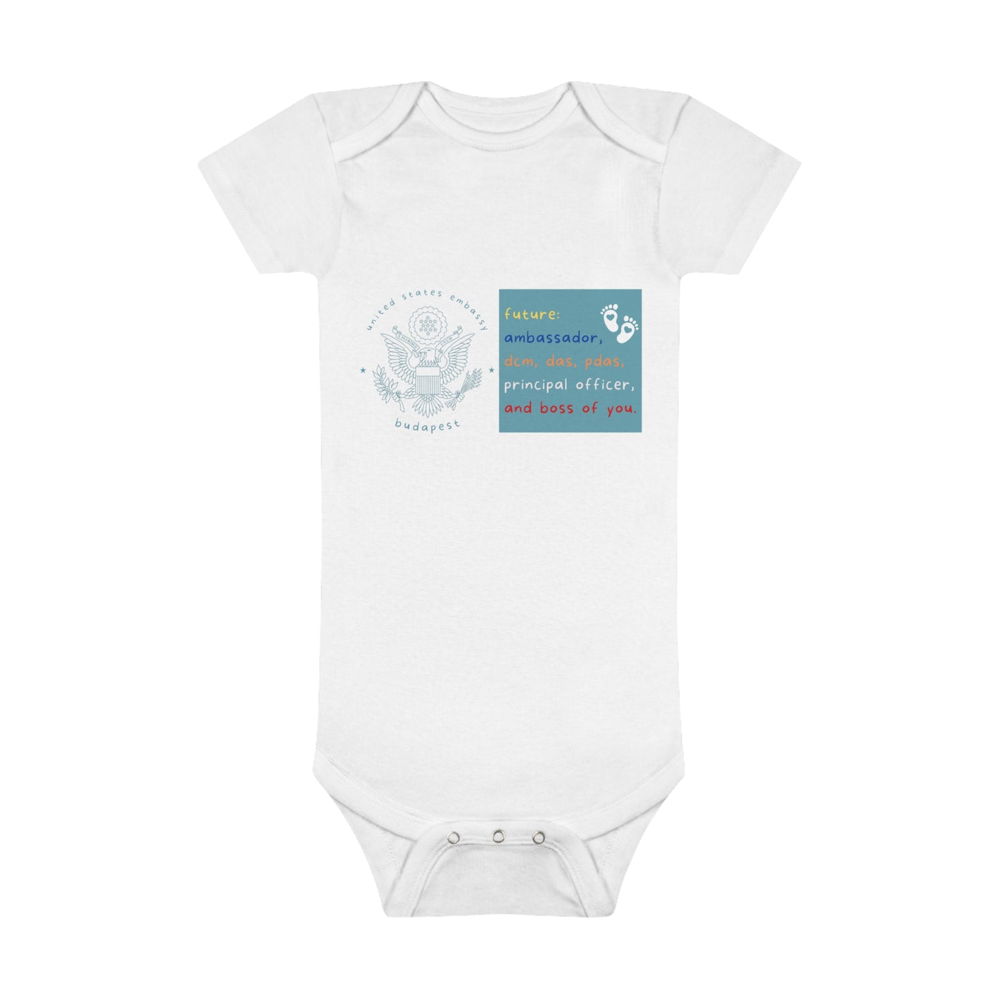 Hungary Onesie® Organic Baby Bodysuit