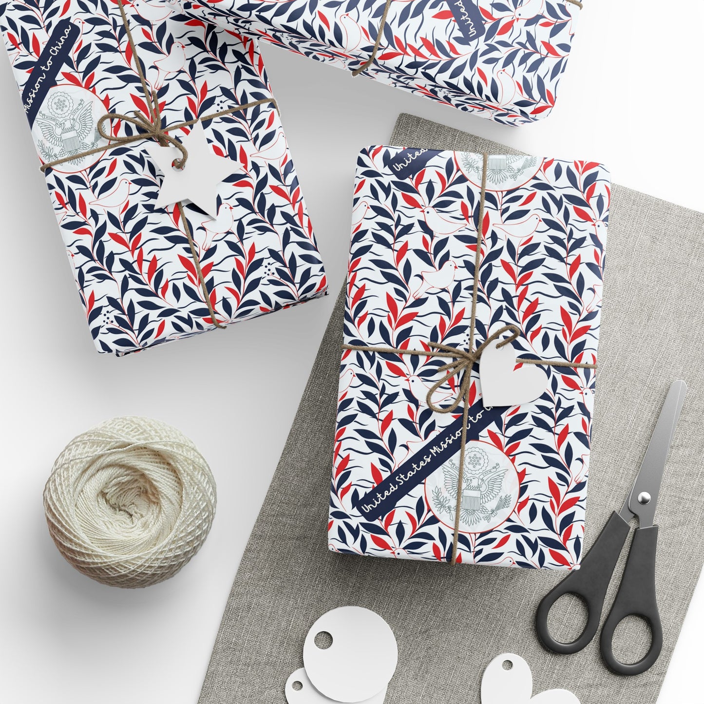 Finding Peace Wrapping Paper: China