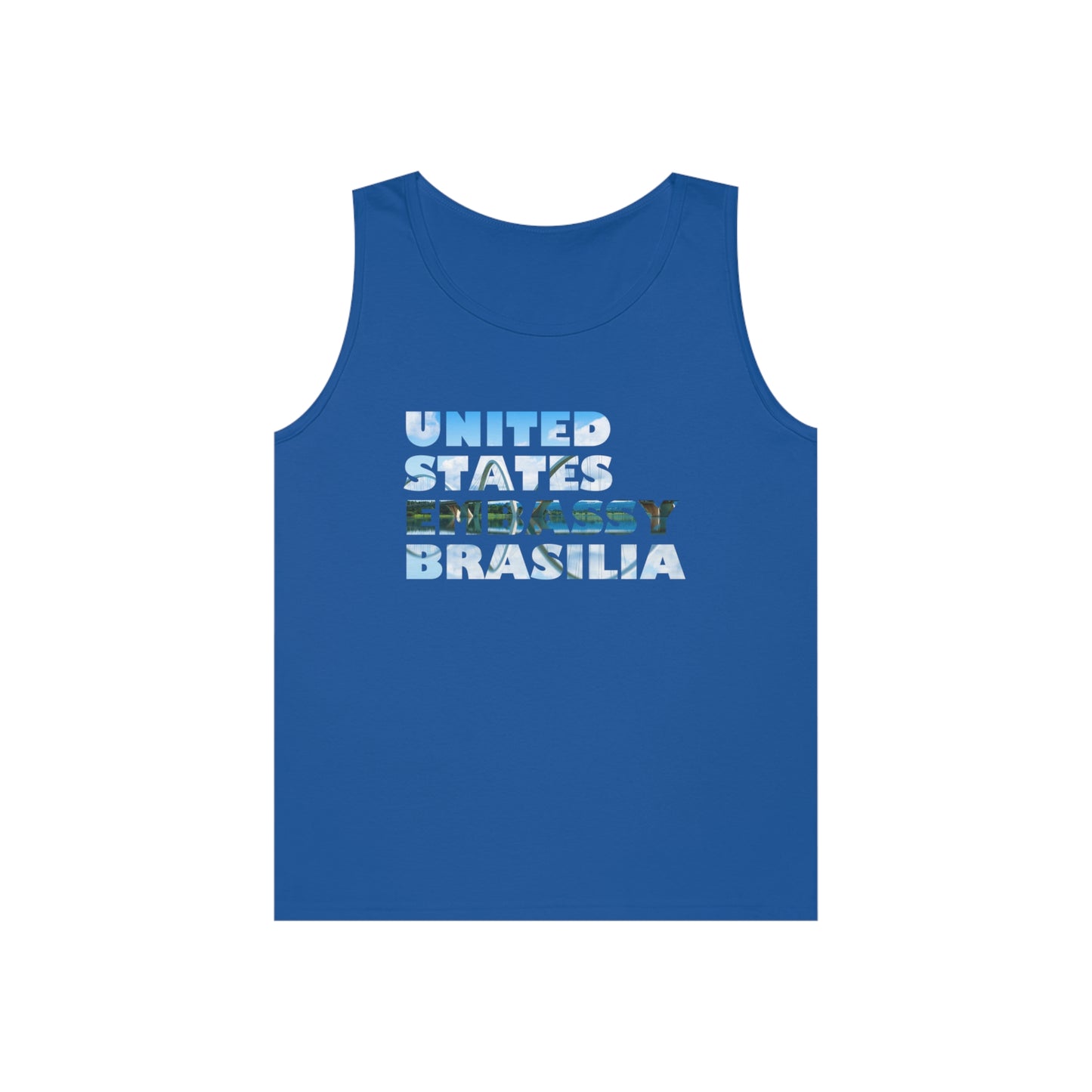 Read the Lines Tank Top: Brasilia