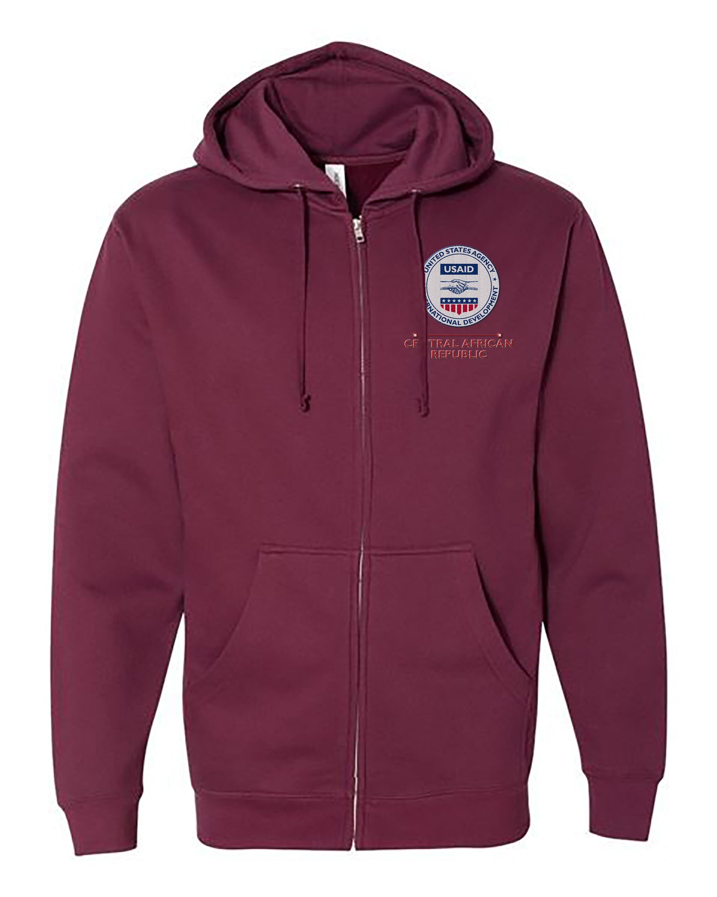 USAID Embroidered Hoodie: Central African Republic