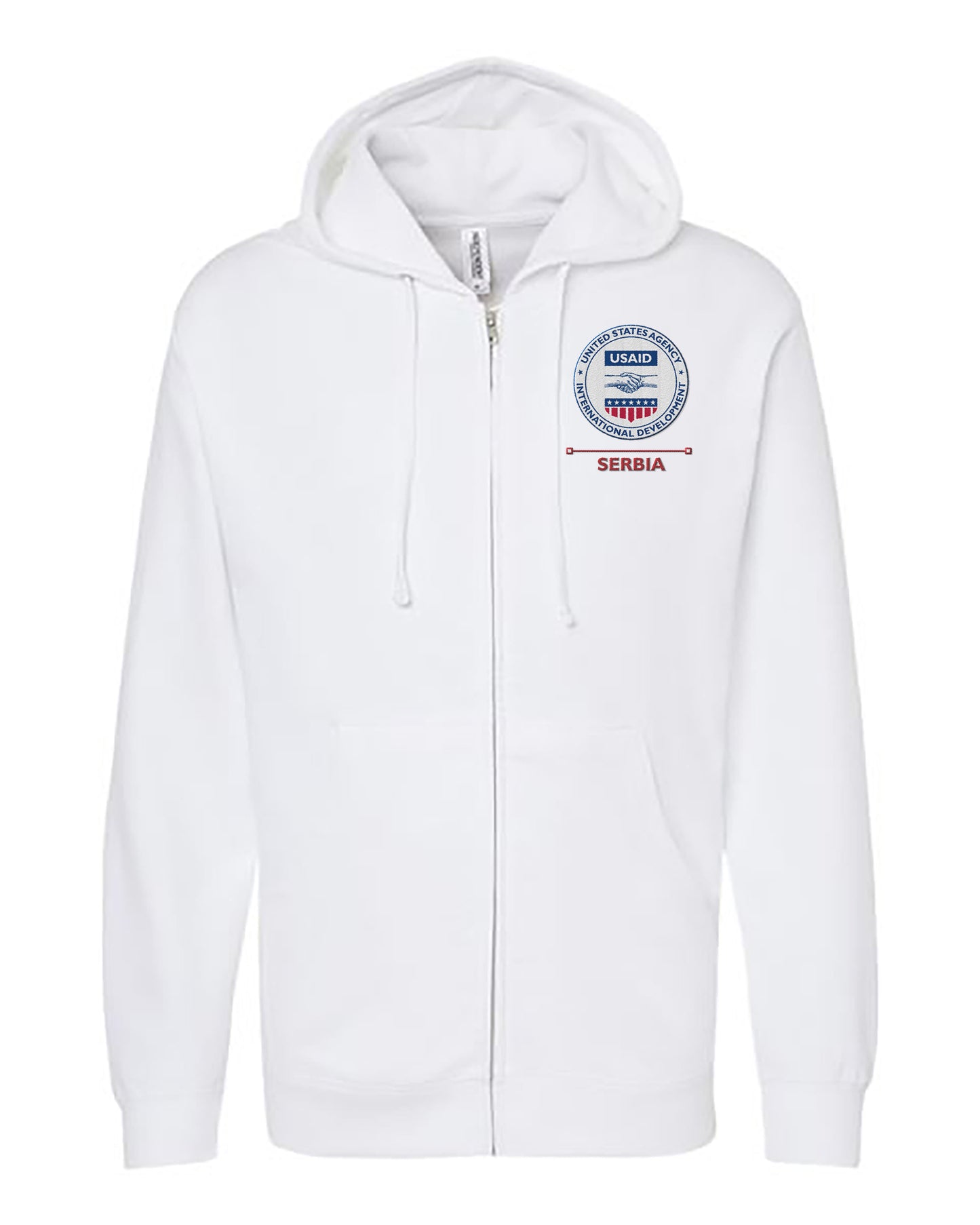 USAID Embroidered Hoodie: Serbia