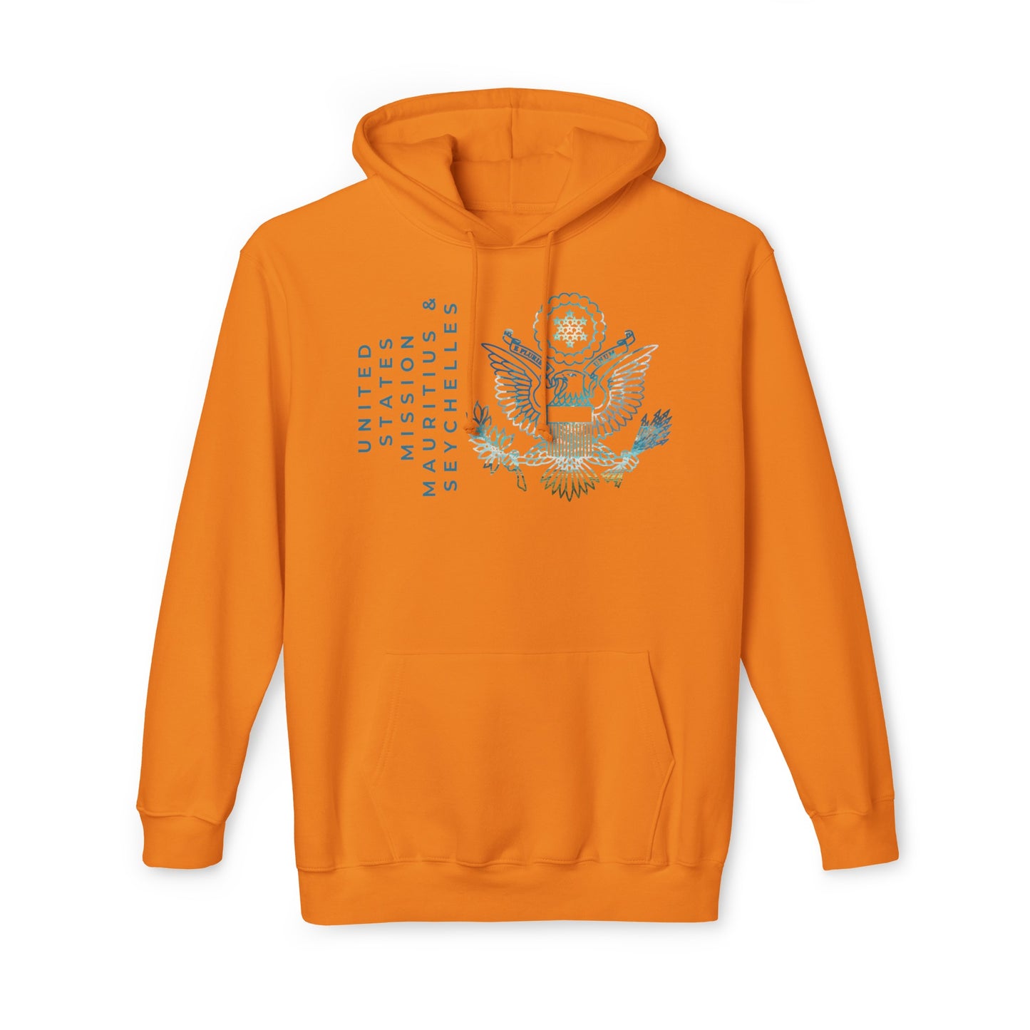 Modern, Made in the USA Hoodie: Mauritius and Seychelles