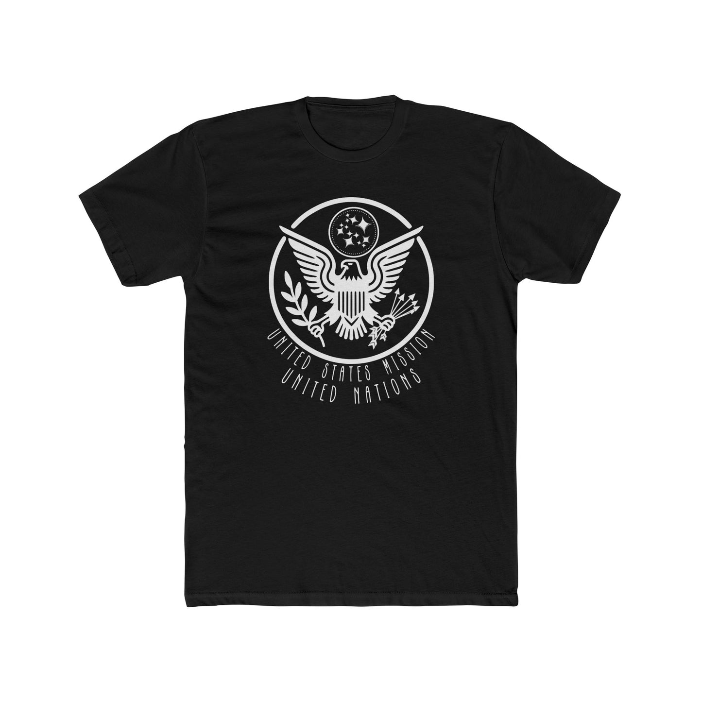 New Art Deco Cotton Crew Tee: United Nations