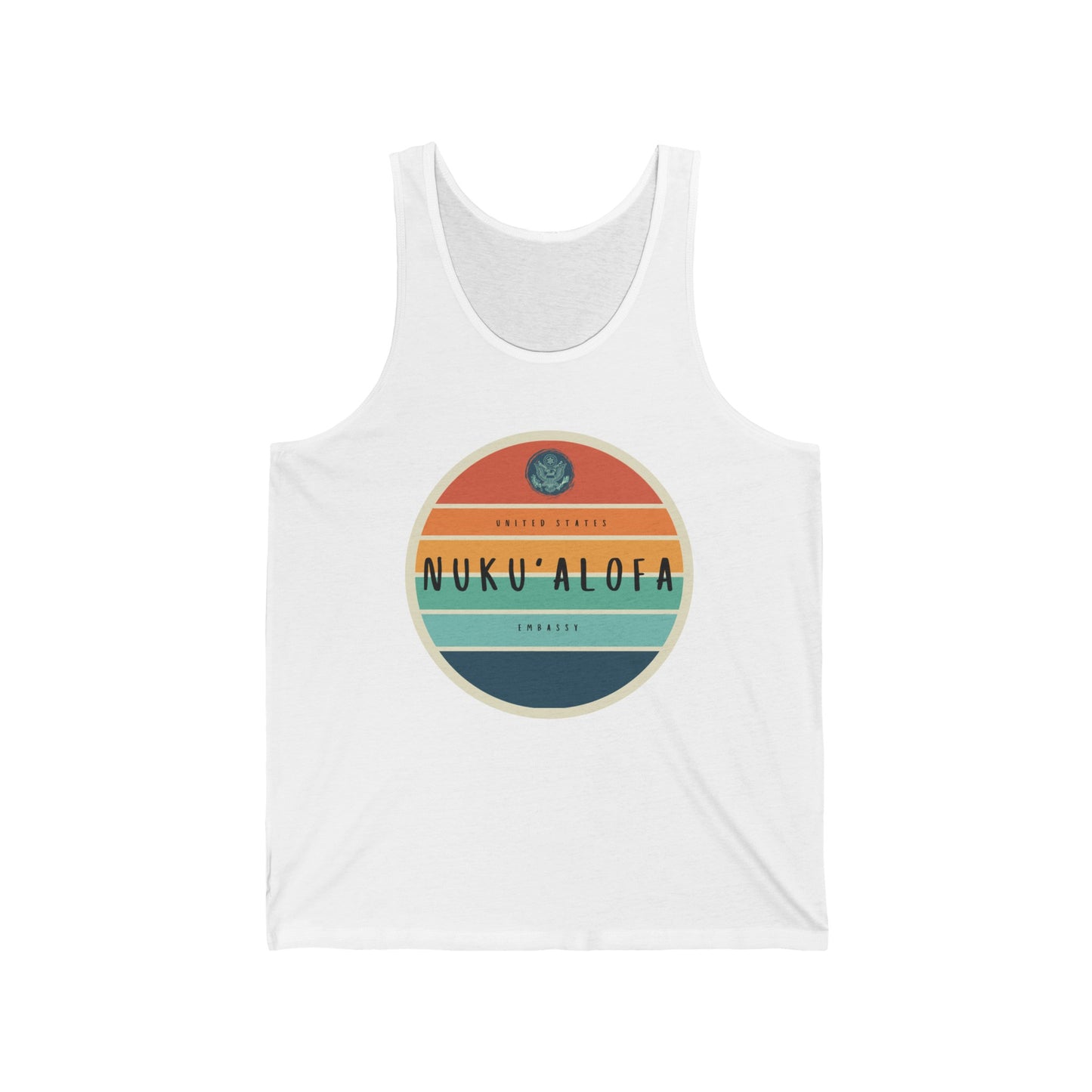 Setting Sun Tank Top: Nuku'Alofa