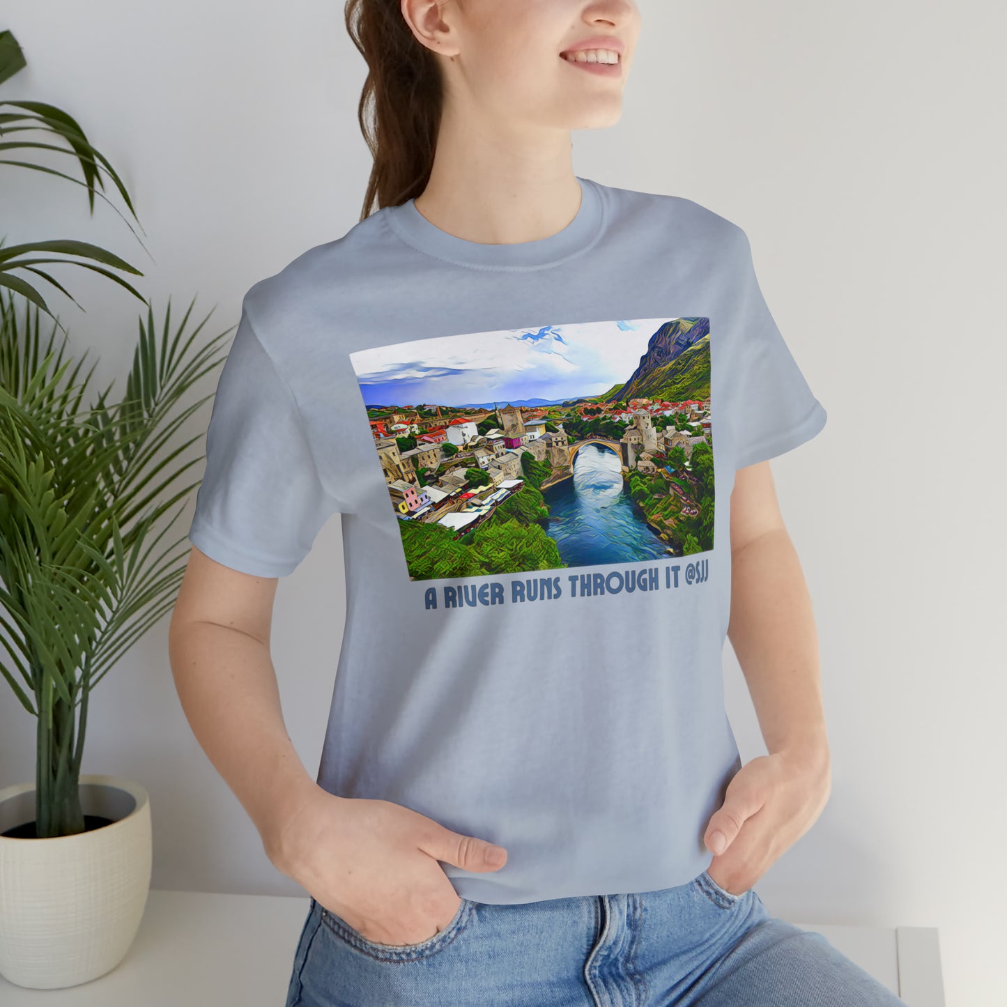 Light and Comfy Short Sleeve T-Shirt: Sarajevo