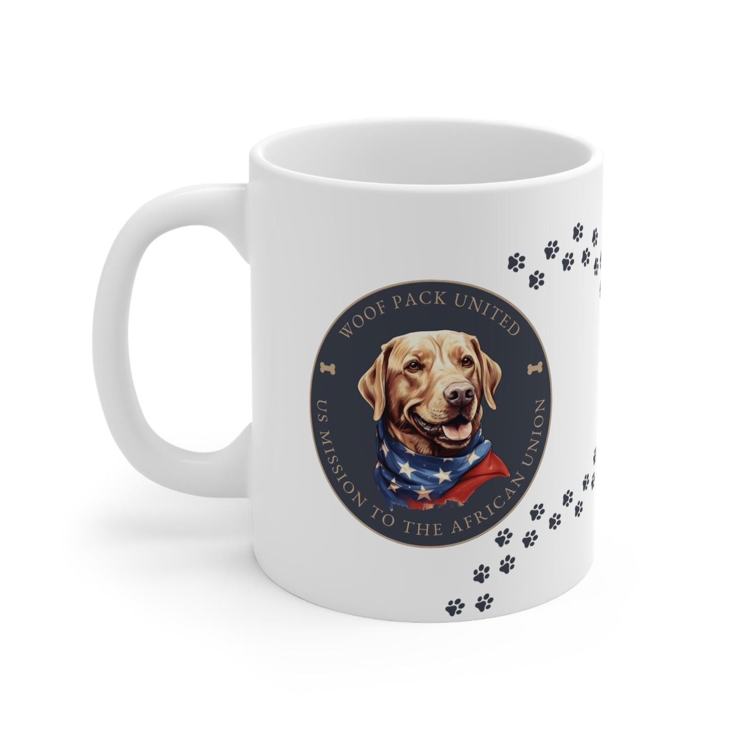 Woof Pack, Retriever Mug: African Union