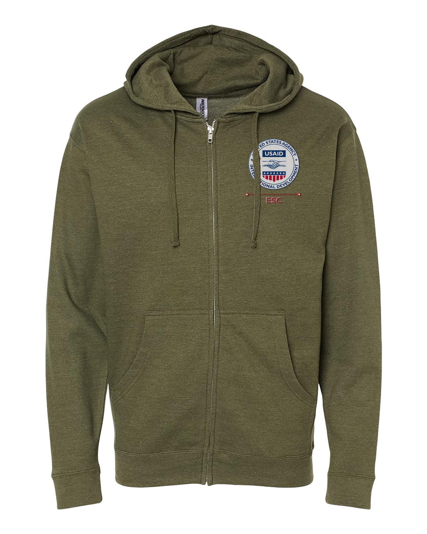 USAID Embroidered Hoodie: Eastern and Southern Caribbean