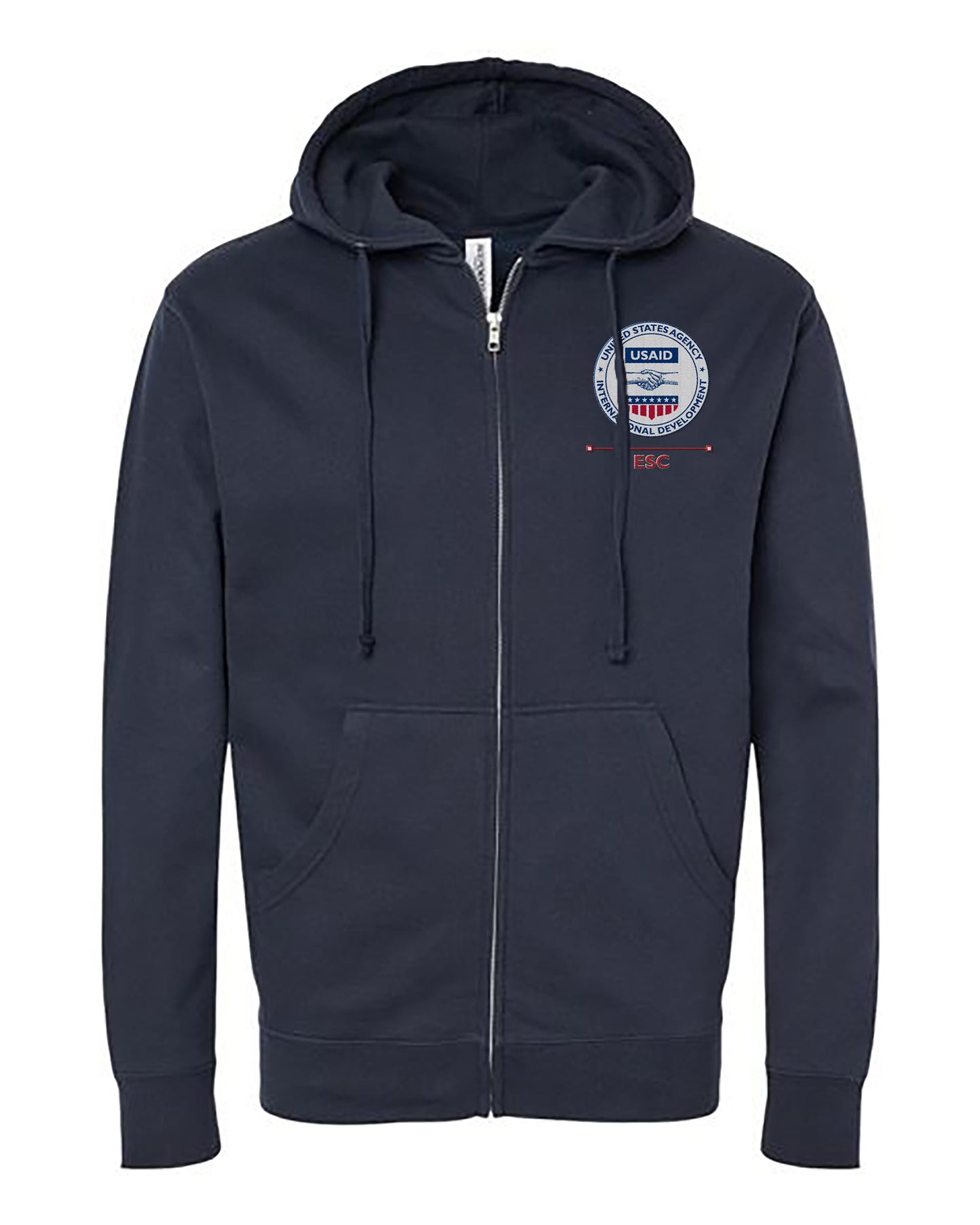 USAID Embroidered Hoodie: Eastern and Southern Caribbean