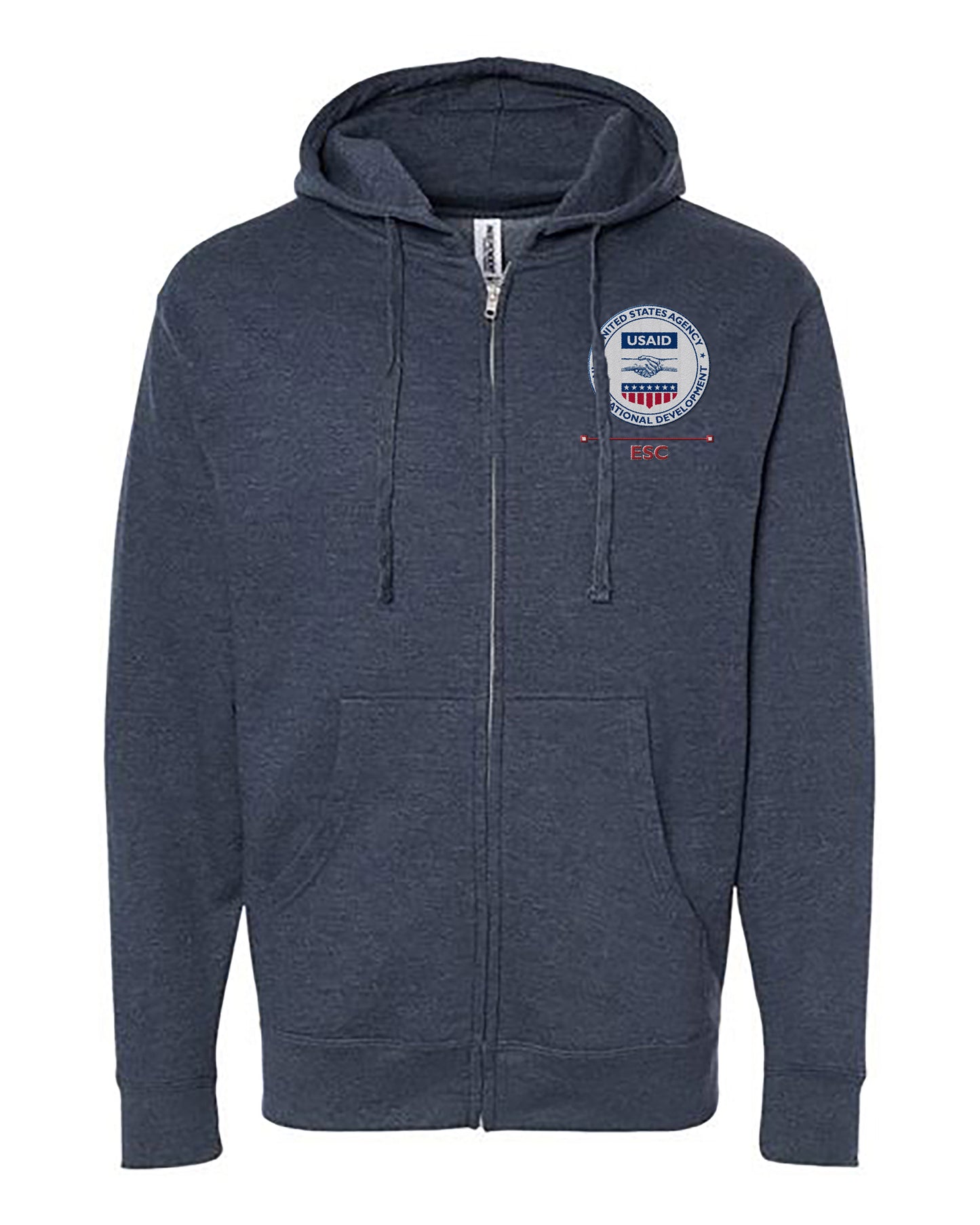 USAID Embroidered Hoodie: Eastern and Southern Caribbean