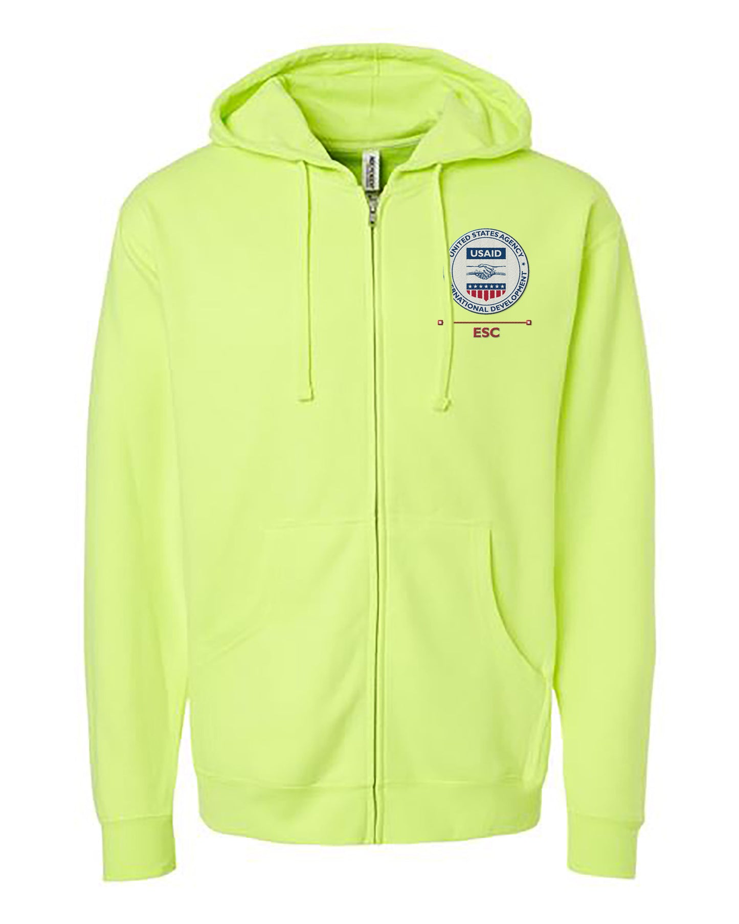 USAID Embroidered Hoodie: Eastern and Southern Caribbean