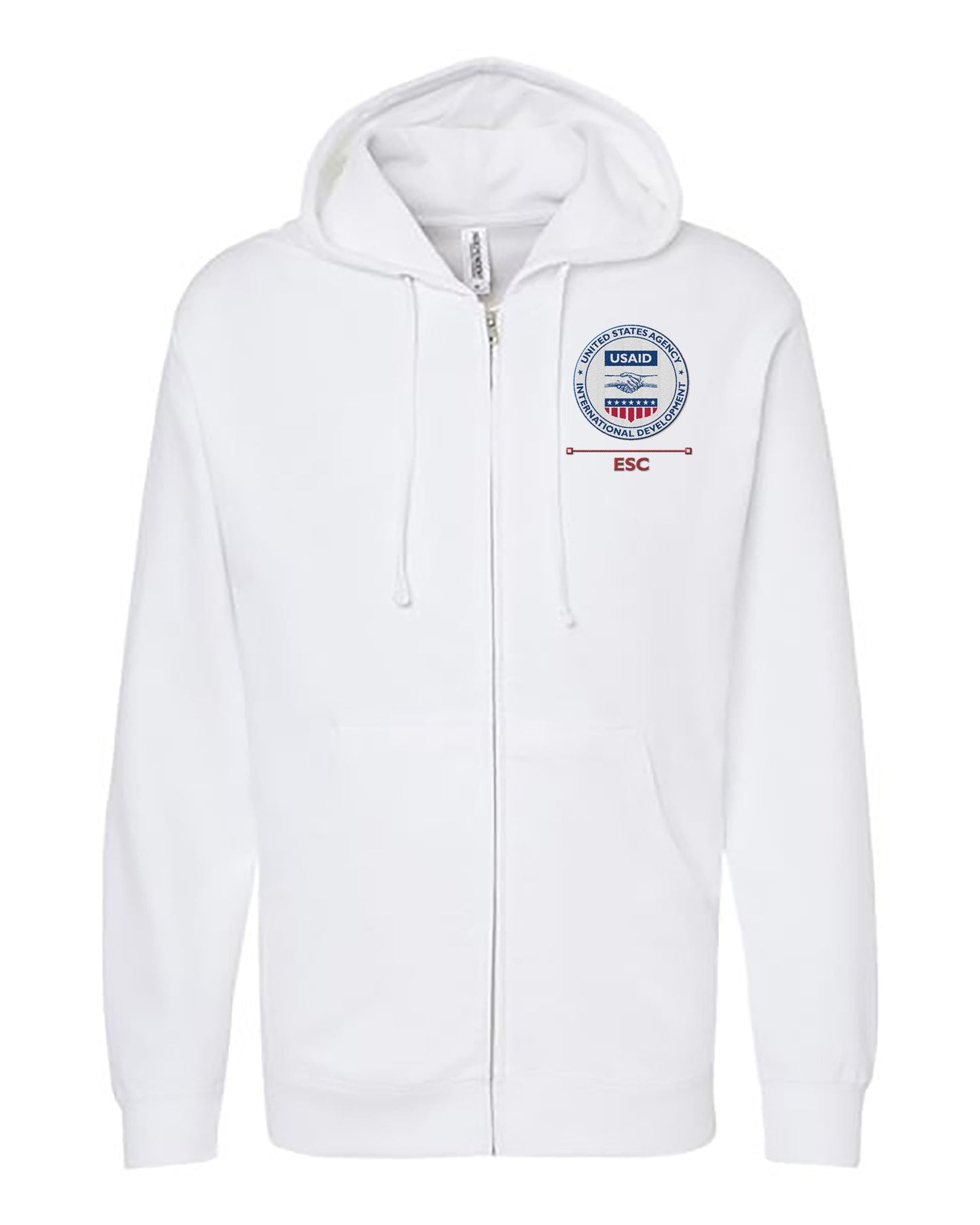 USAID Embroidered Hoodie: Eastern and Southern Caribbean