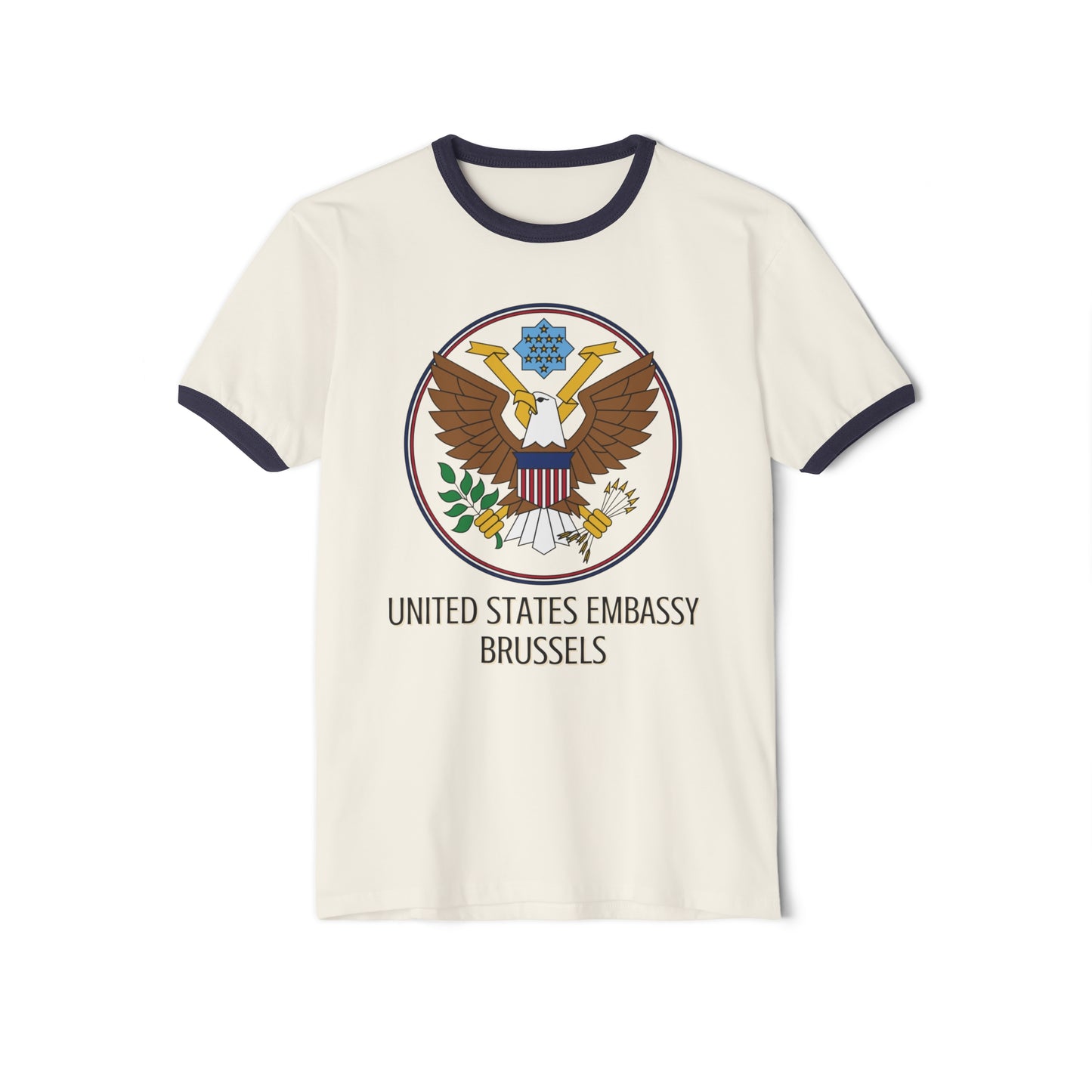 Art Deco Ringer T-Shirt: Brussels