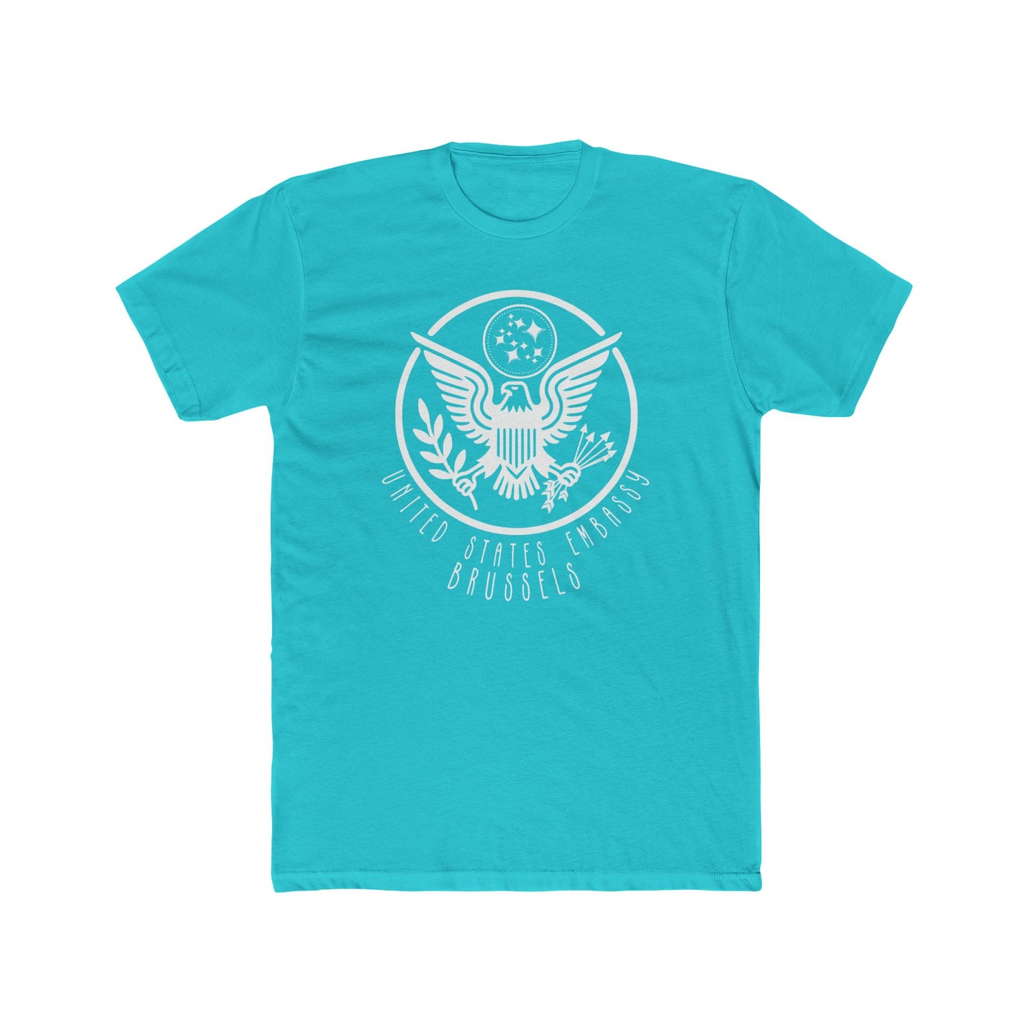 New Art Deco Cotton Crew Tee: Brussels