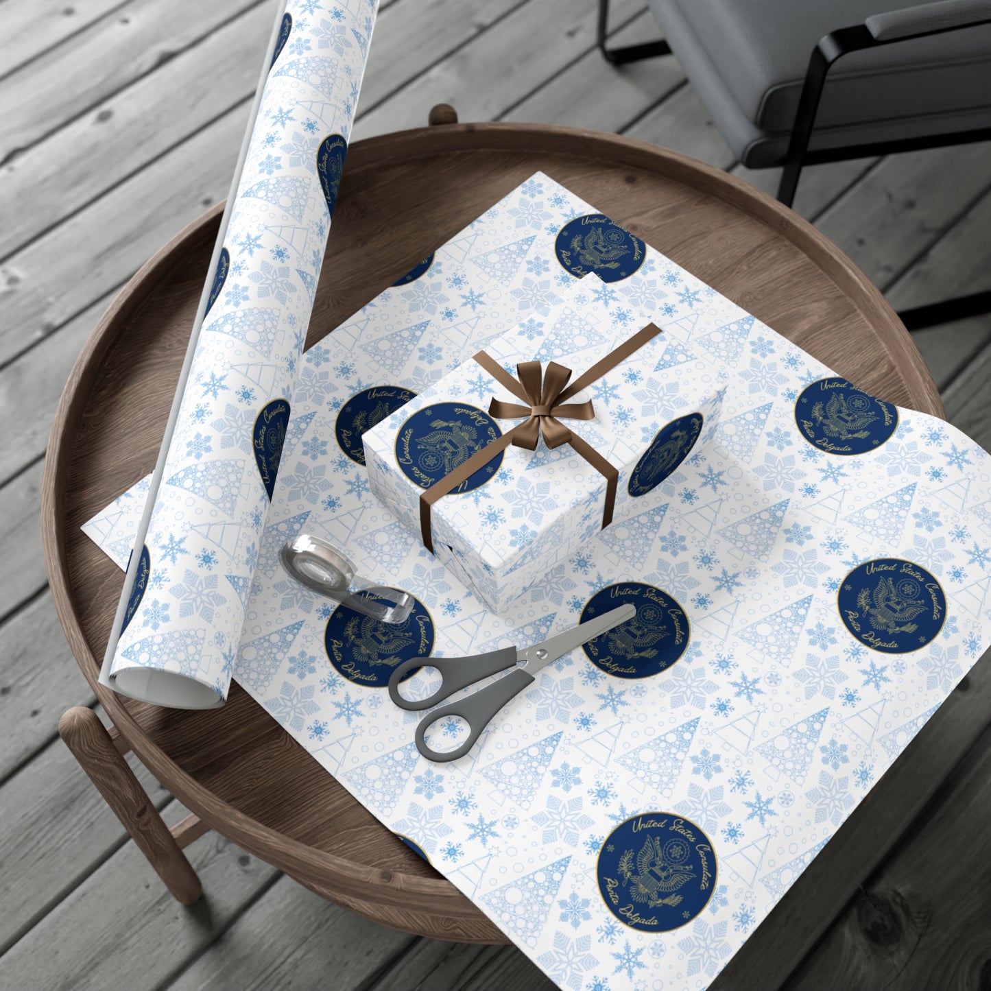 Holiday Gift Wrapping Paper: Ponta Delgada