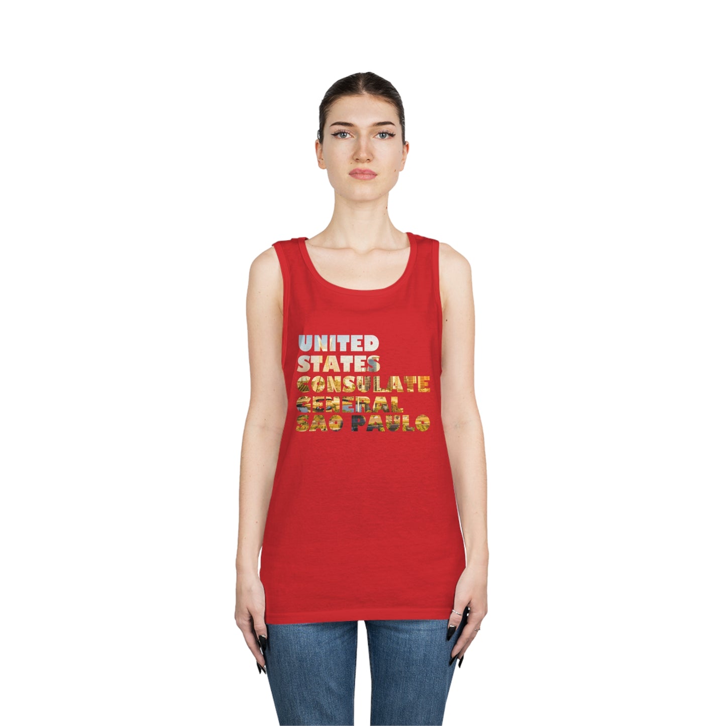 Read the Lines Tank Top: Sao Paulo