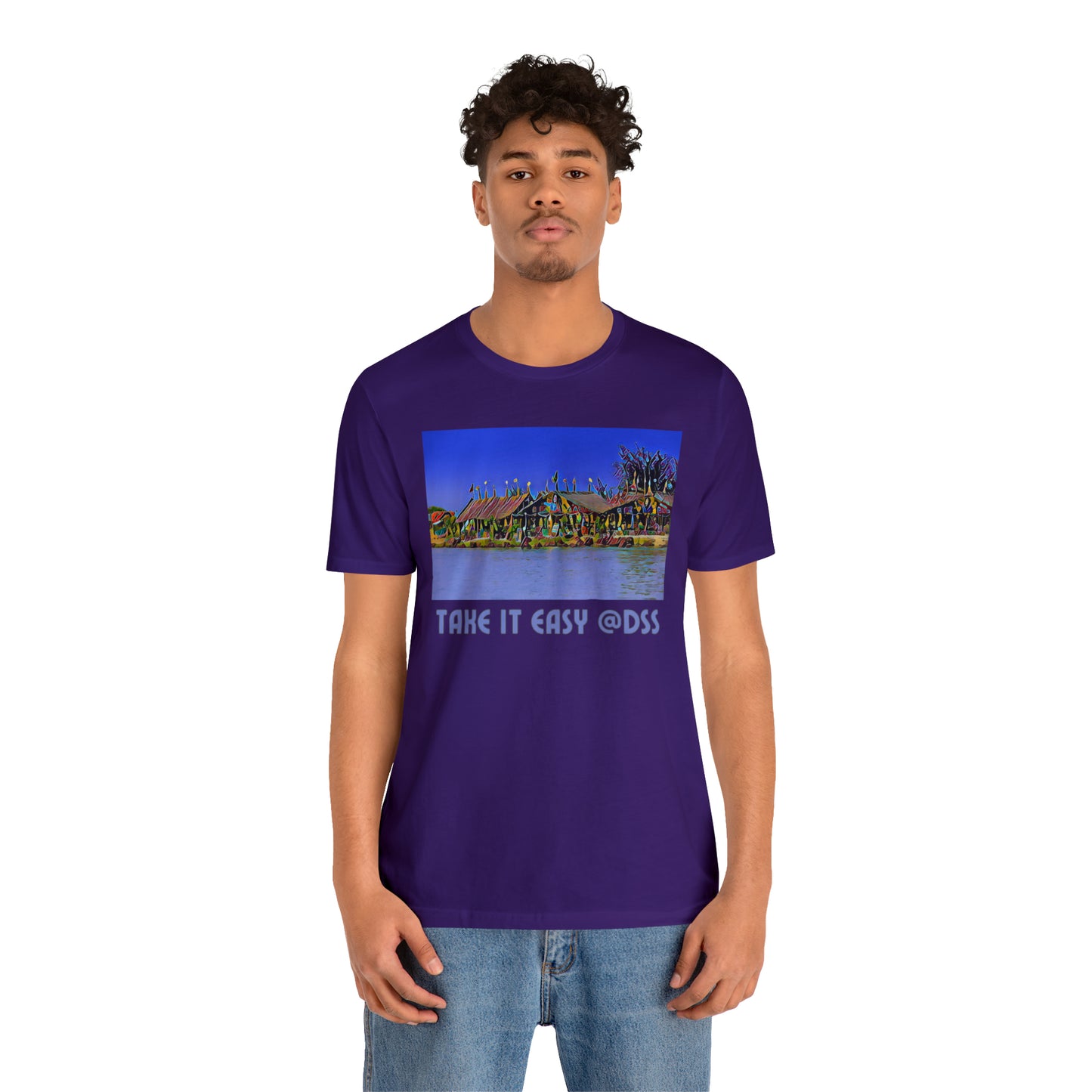 Comfy Short Sleeve Fun T-Shirt: Dakar