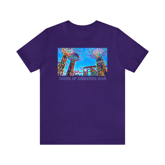 Comfy Short Sleeve Fun T-Shirt: Singapore