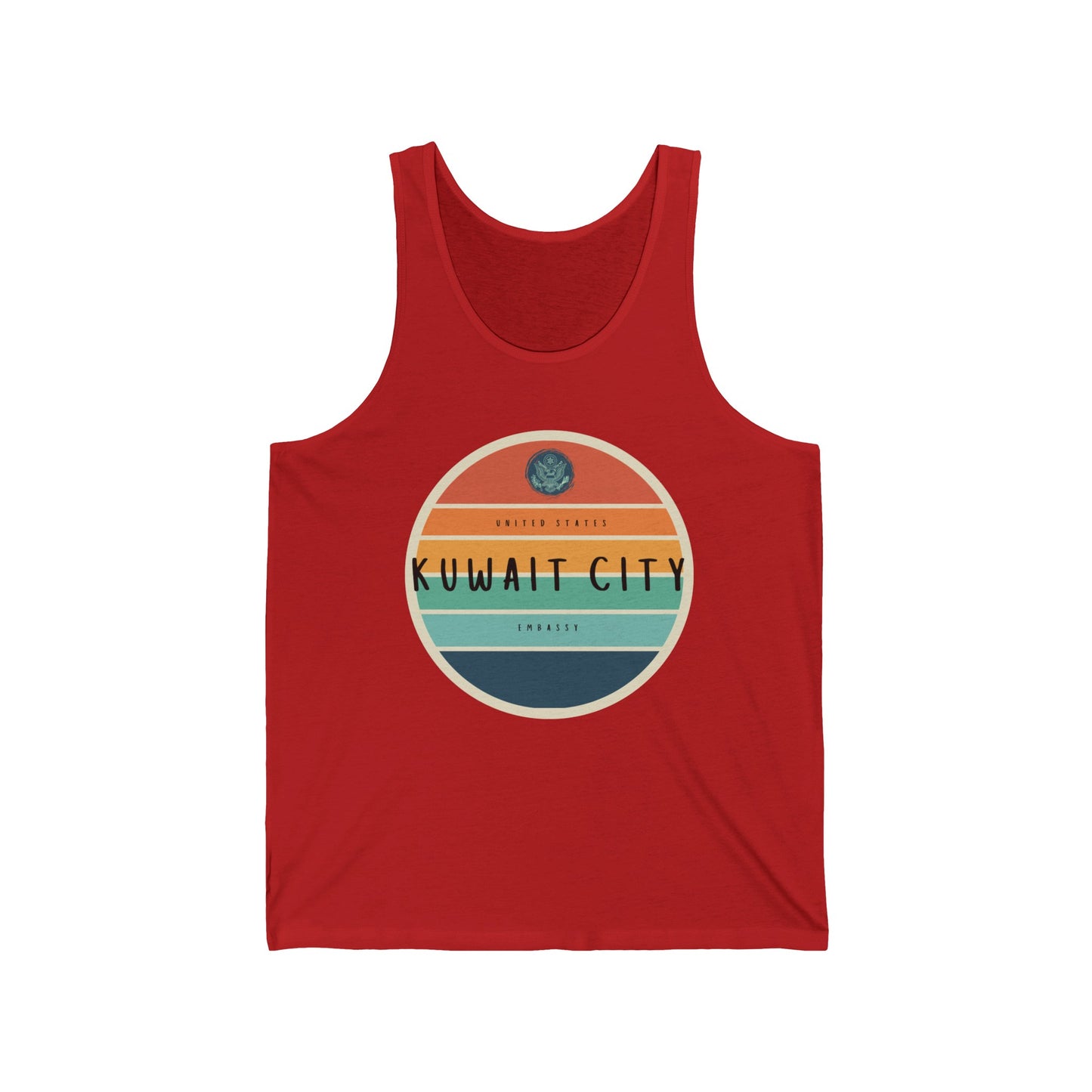 Setting Sun Tank Top: Kuwait City