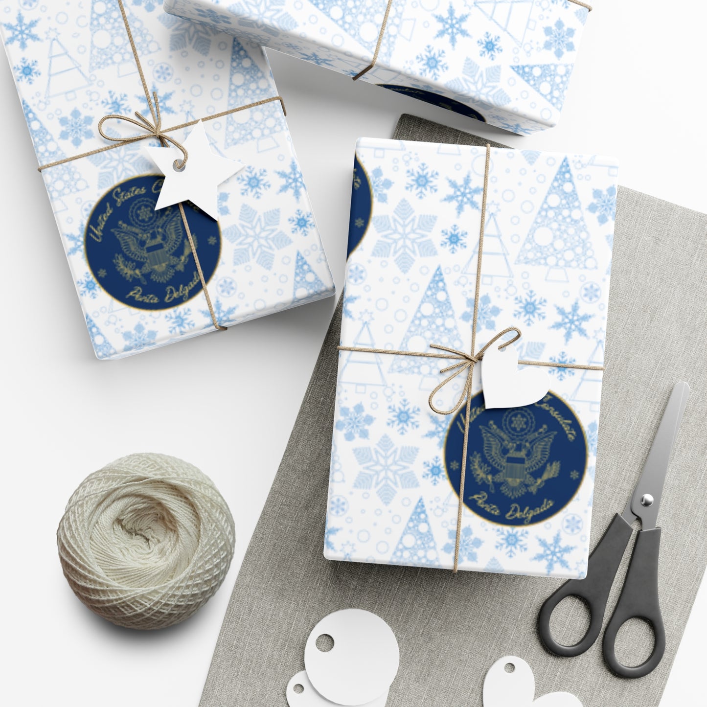 Holiday Gift Wrapping Paper: Ponta Delgada