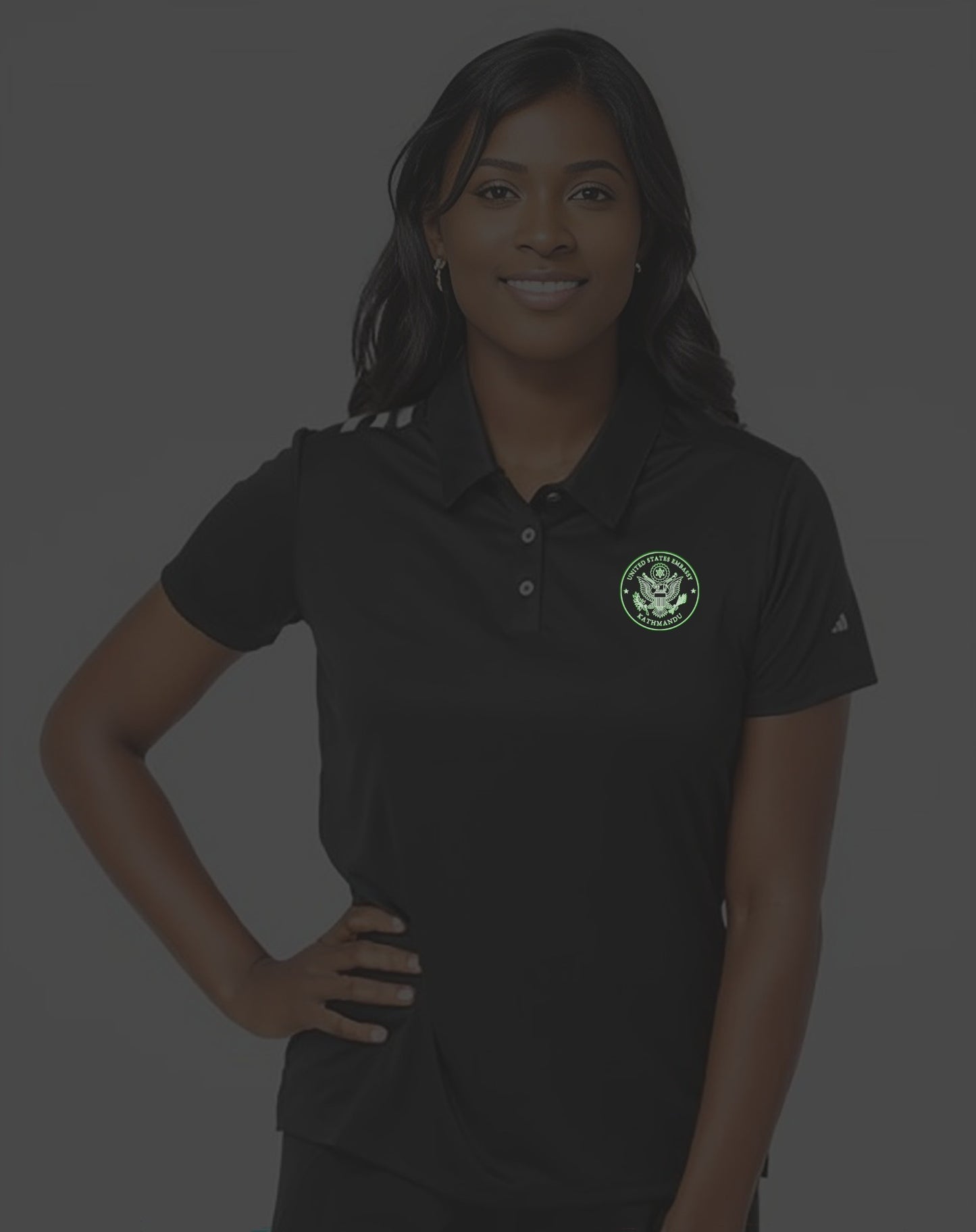 Women's SUPER SPECIAL Embroidered Adidas® Polo: Kathmandu