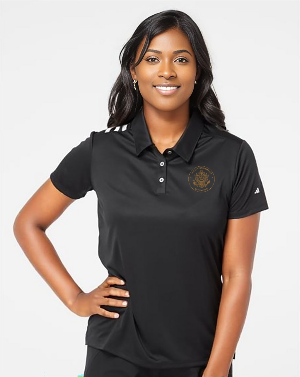 Women's SUPER SPECIAL Embroidered Adidas® Polo: Kathmandu