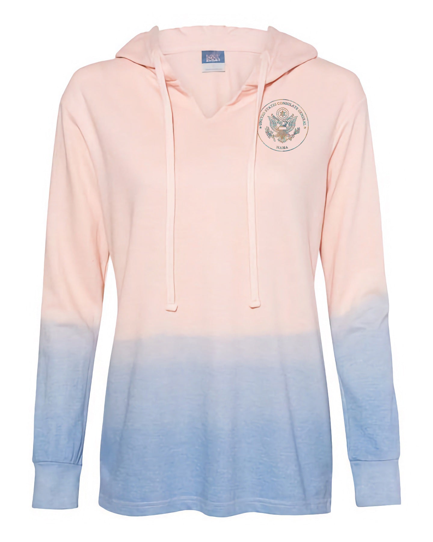 Women's French Terry Ombré Embroidered Hoodie: Naha