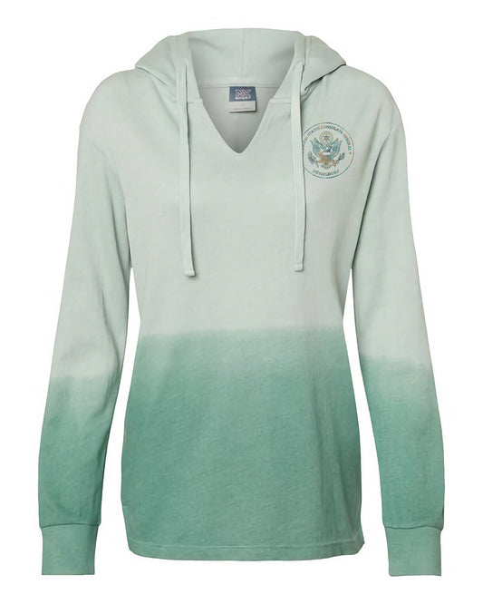 Women's Ombré Embroidered Hoodie: Dusseldorf