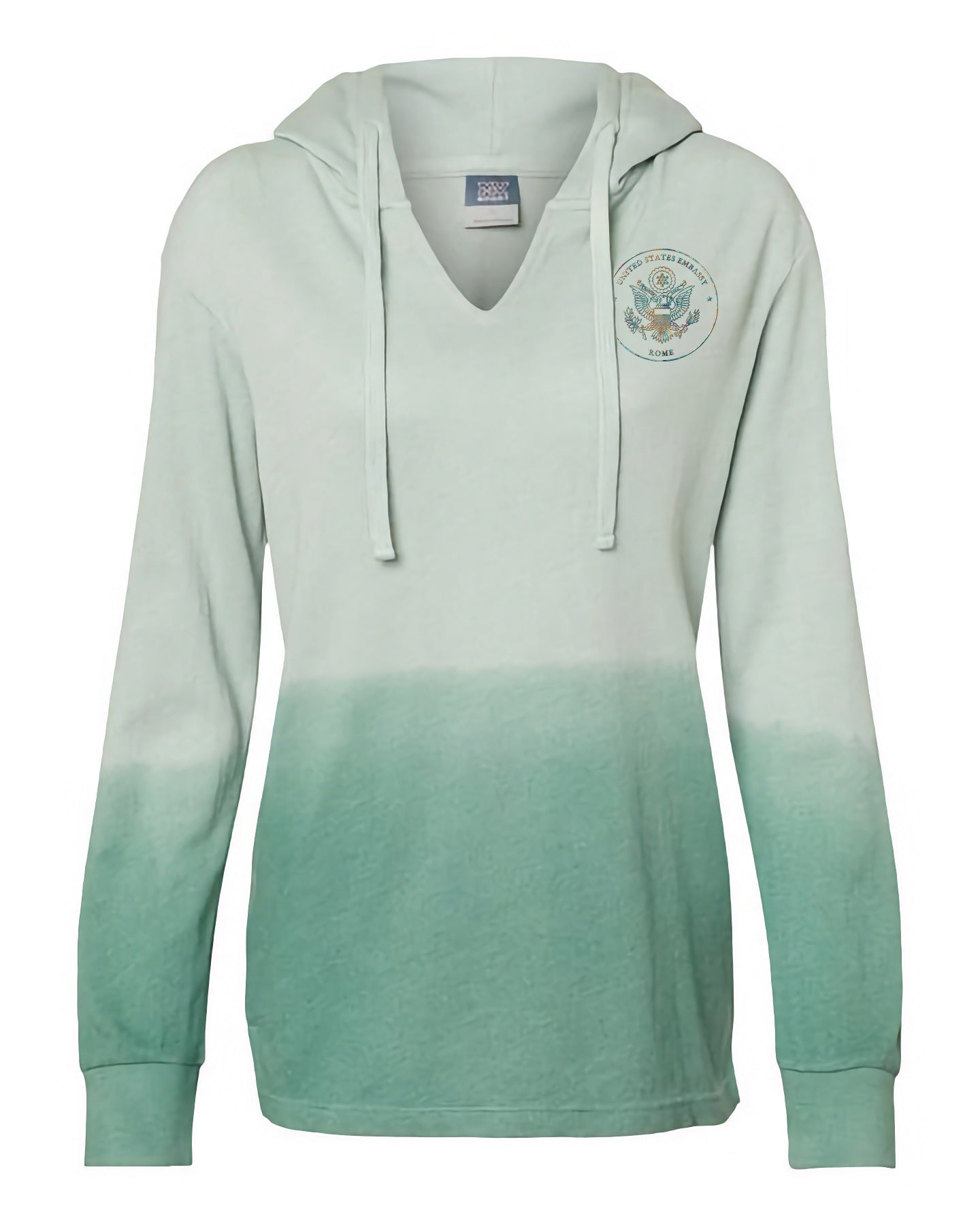 Women's Ombré Embroidered Hoodie: Rome