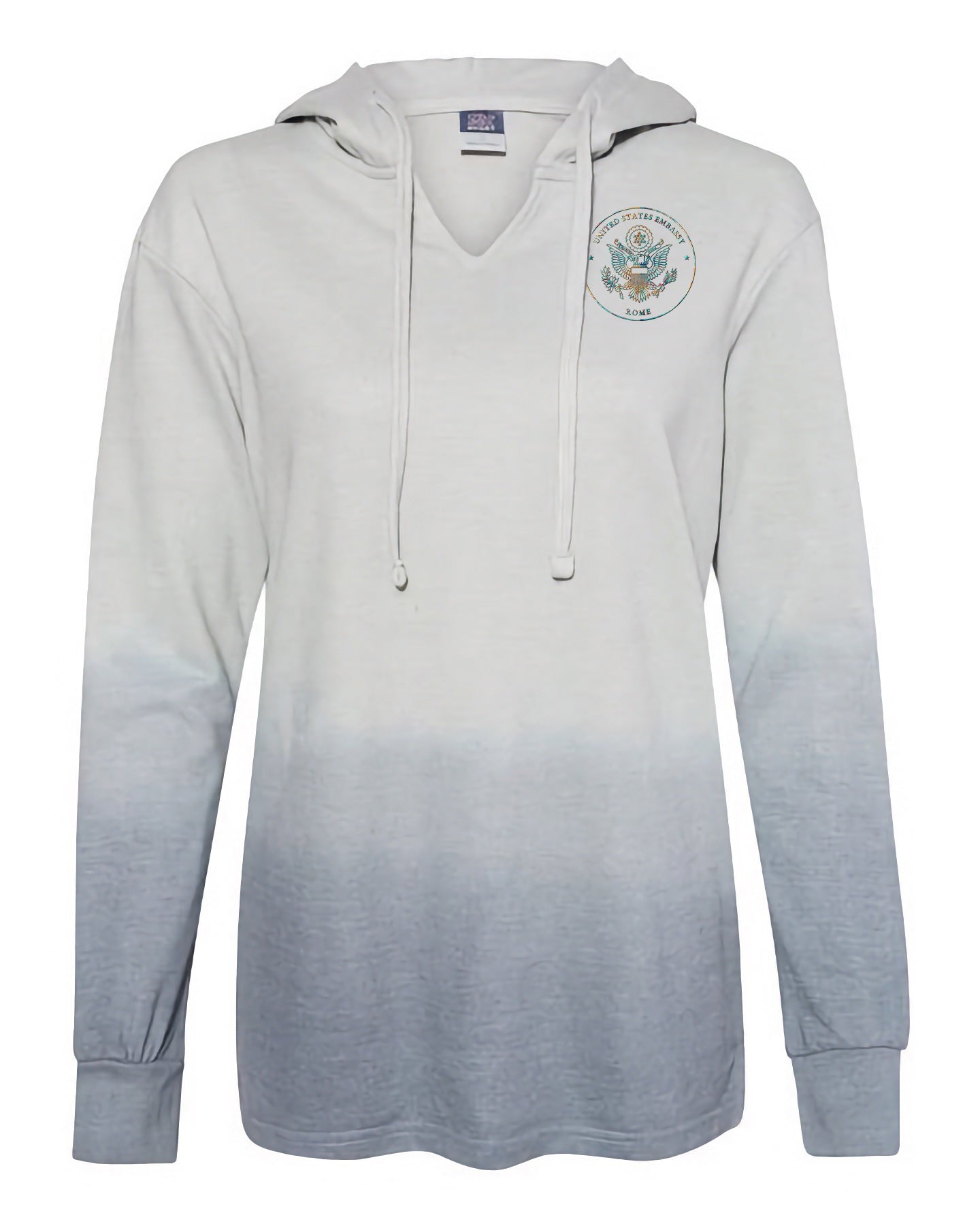 Women's Ombré Embroidered Hoodie: Rome