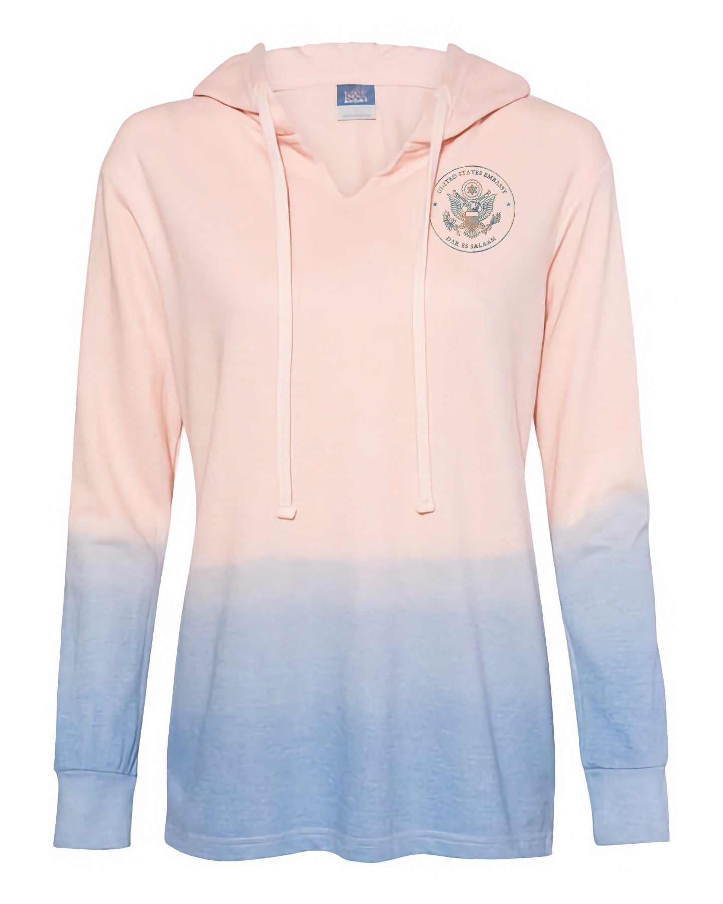 Women's Ombré Embroidered Hoodie: Dar es Salaam
