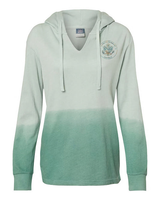 Women's Ombré Embroidered Hoodie: Libreville