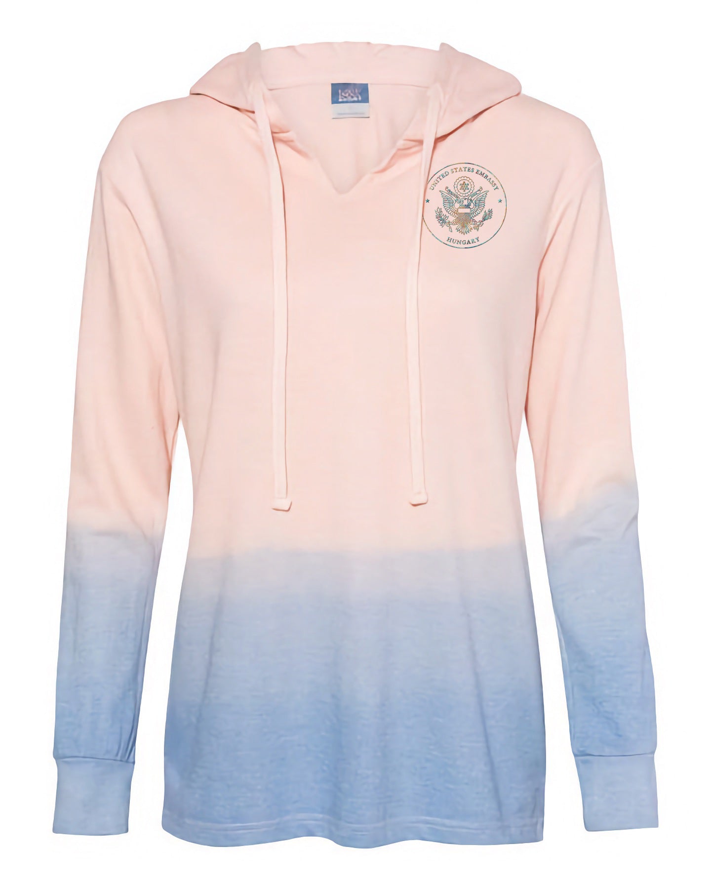 Women's Ombré Embroidered Hoodie: Hungary