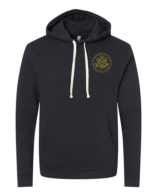 Next Level® Santa Cruz Hoodie With Gold Embroidered Seal: Global