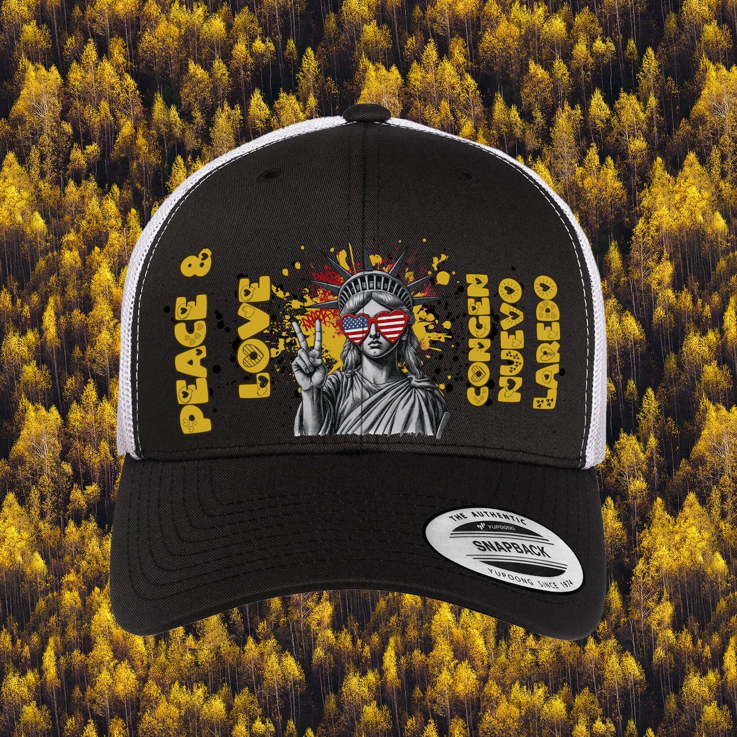 Liberty Retro Trucker Hat | Peace & Love: Nuevo Laredo