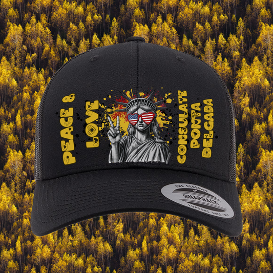 Liberty Retro Trucker Hat | Peace & Love: Ponta Delgada