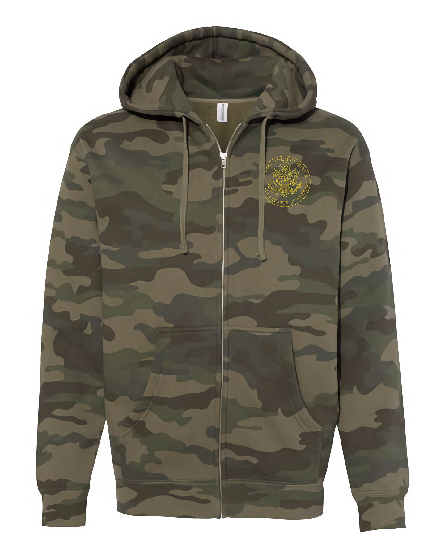 Independent Trading Company® Hoodie With Gold Embroidered Seal: Global