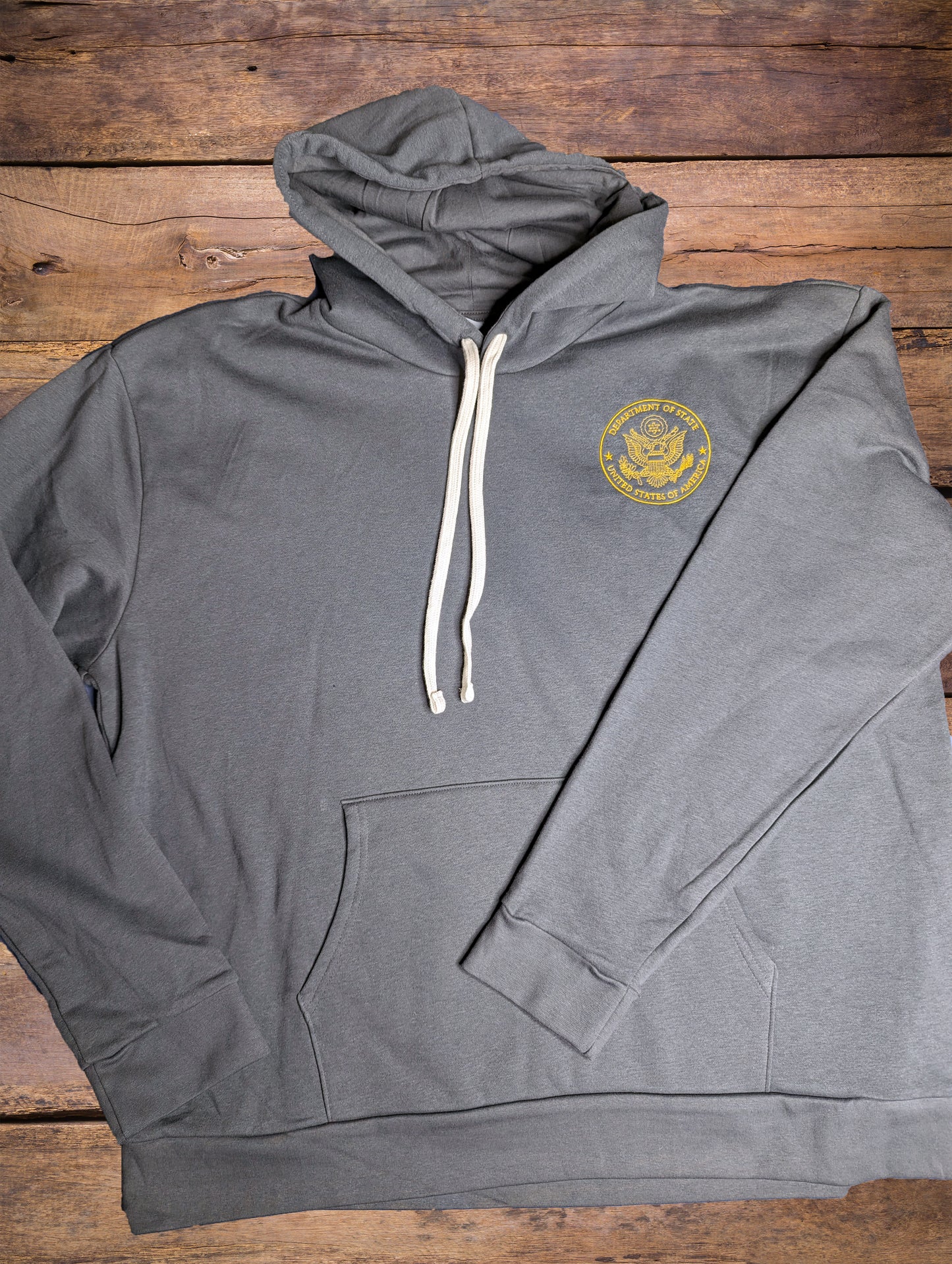 Next Level® Santa Cruz Hoodie With Gold Embroidered Seal: Global