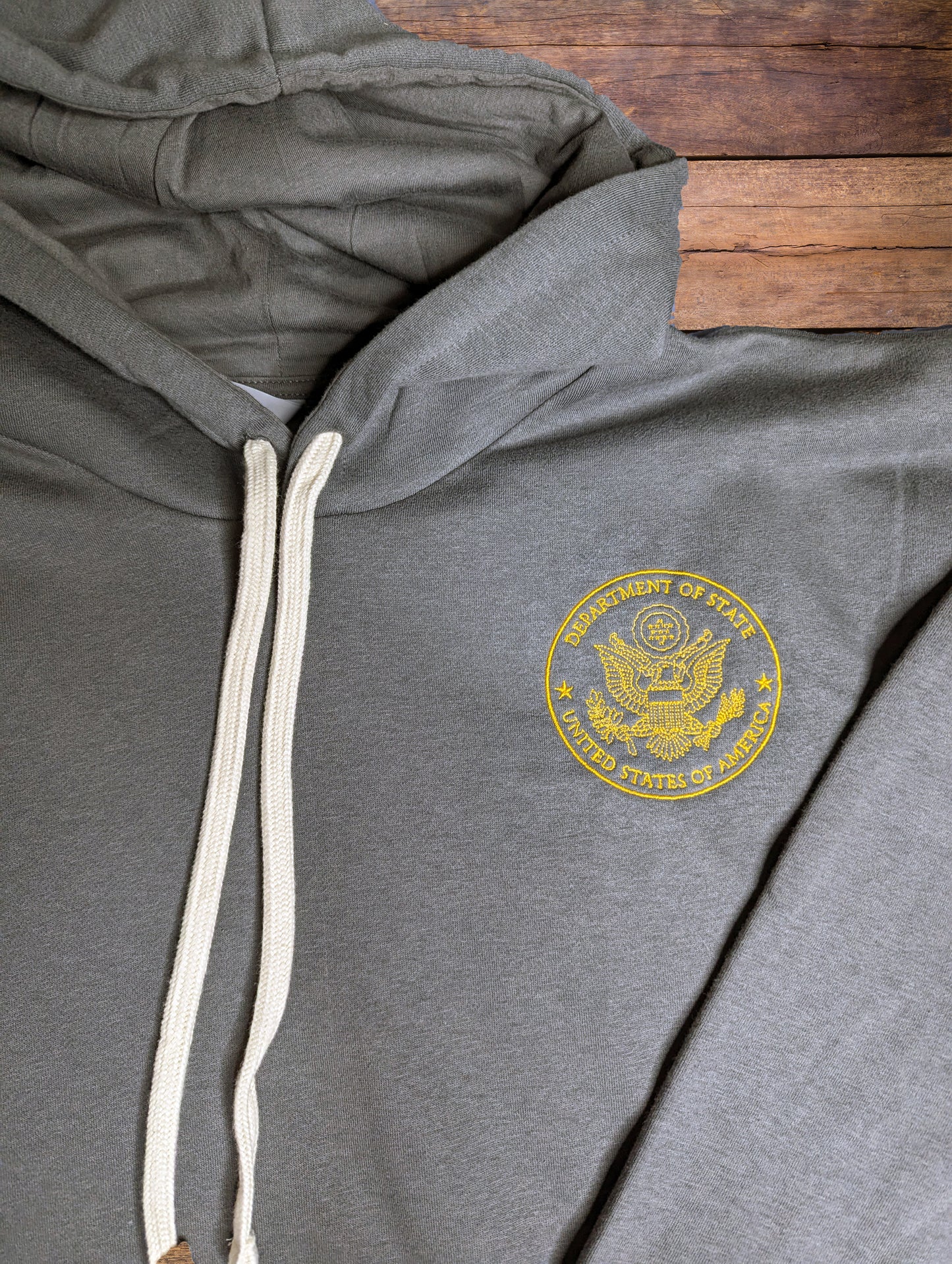 Next Level® Santa Cruz Hoodie With Gold Embroidered Seal: Global